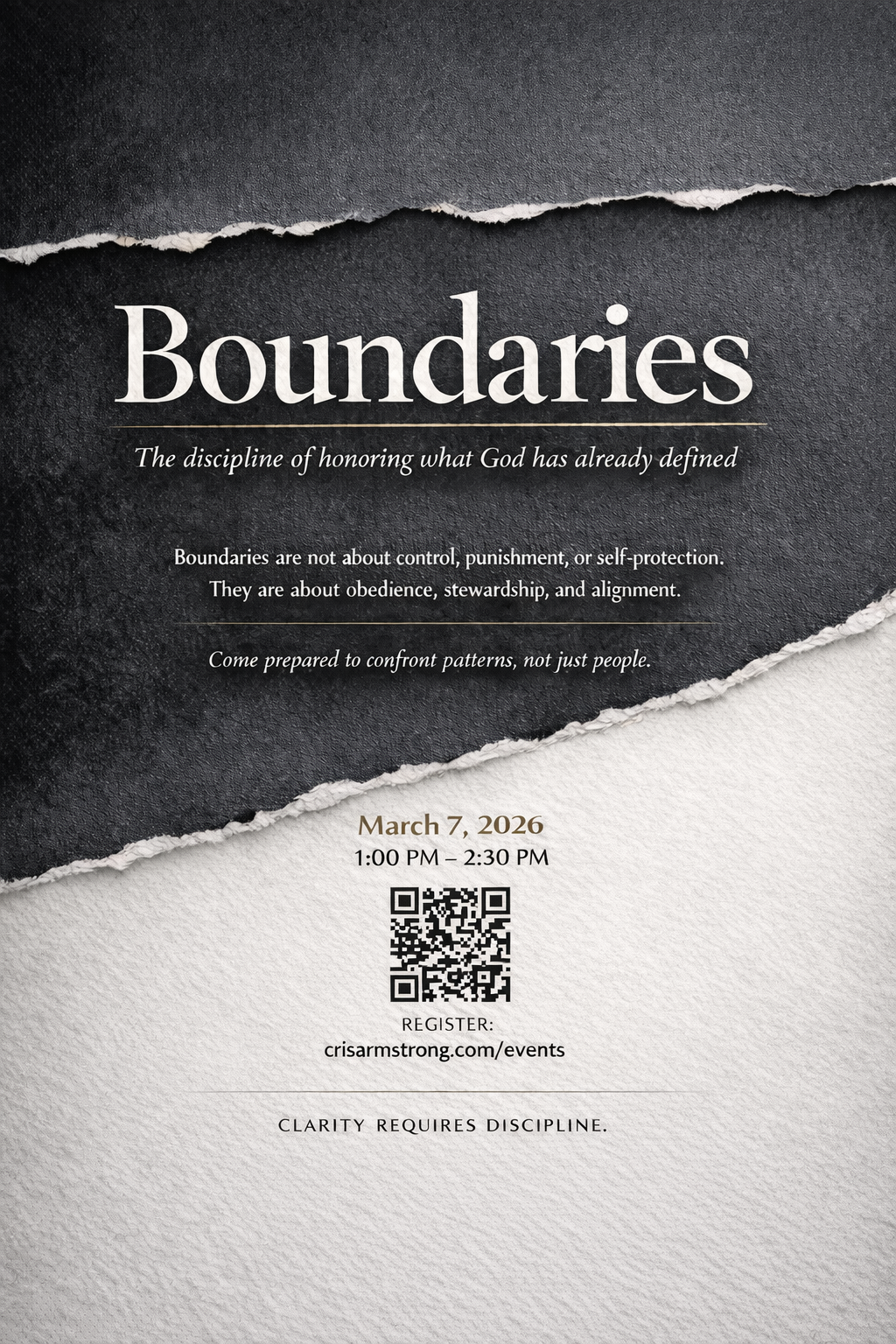 Boundaries: The Discipline of Honoring What God Already Defined - Image 1